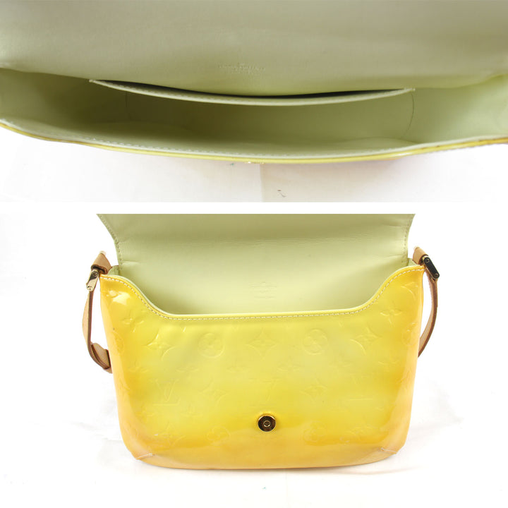 『USED』 
LOUIS VUITTON ルイ・ヴィトン 
 ヴェルニトンプソン M91069 ショルダーバッグ 
モノグラムヴェルニ イエロー