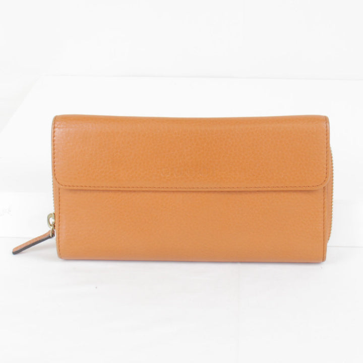 『USED』 
GUCCI グッチ 
 34712.525040 長財布 
レザー オレンジ