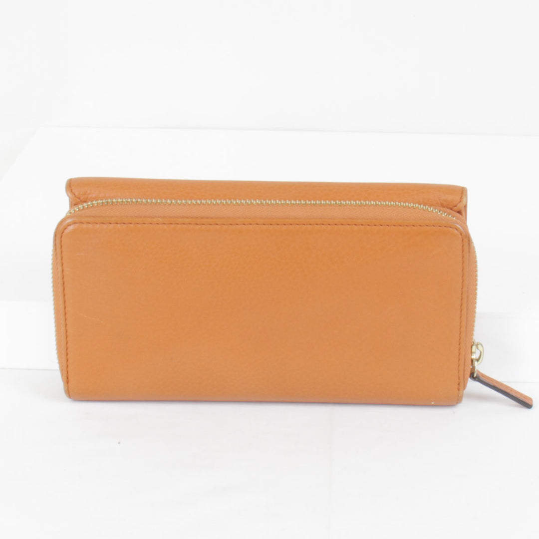 『USED』 
GUCCI グッチ 
 34712.525040 長財布 
レザー オレンジ