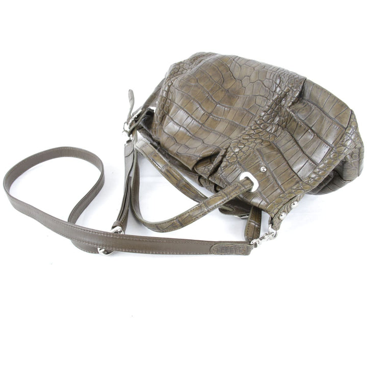 『USED』 
 
 2WAY ショルダーバッグ 
クロコダイル カーキ