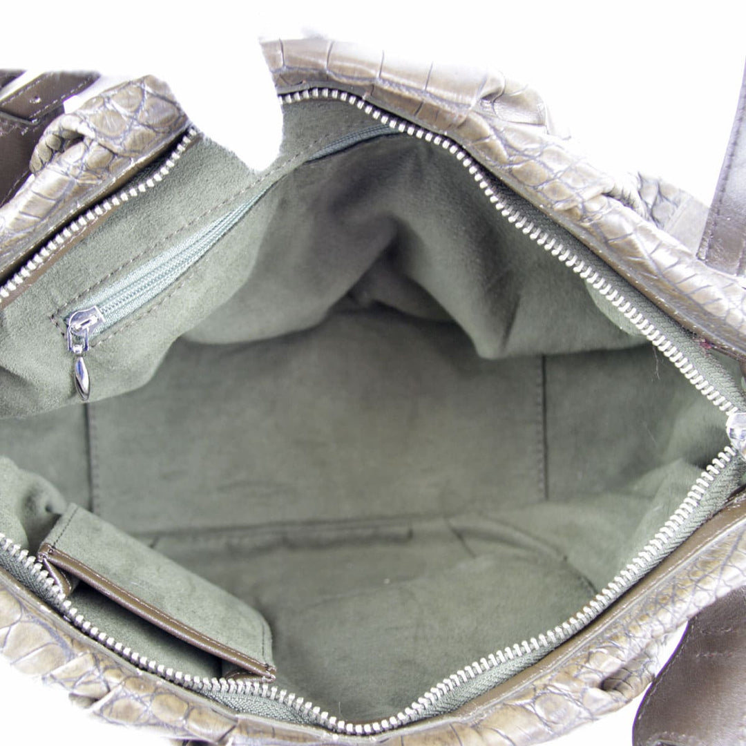 『USED』 
 
 2WAY ショルダーバッグ 
クロコダイル カーキ
