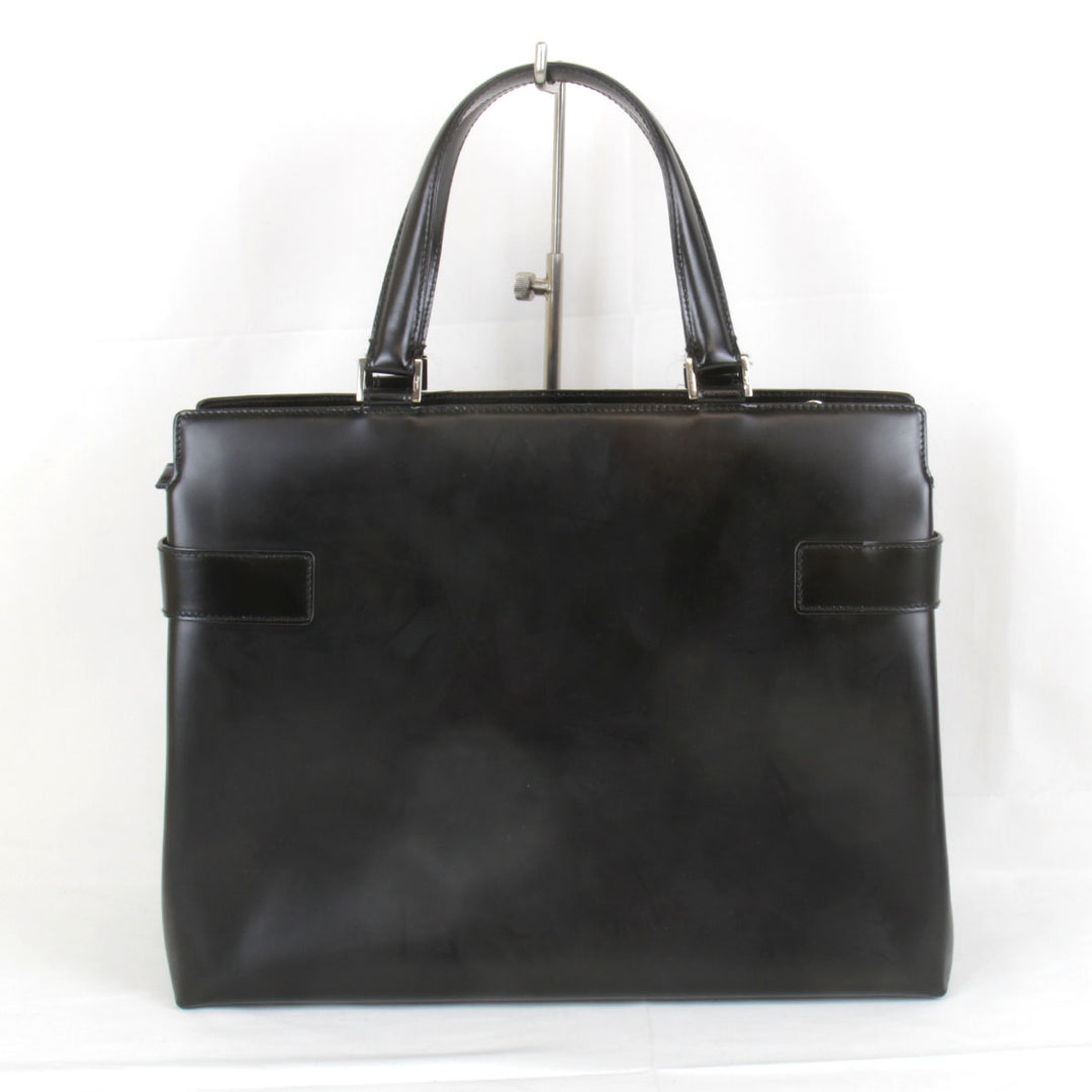 『USED』 
Salvatore Ferragamo フェラガモ 
 ガンチーニ 2WAYバッグ ハンドバッグ 
レザー ブラック