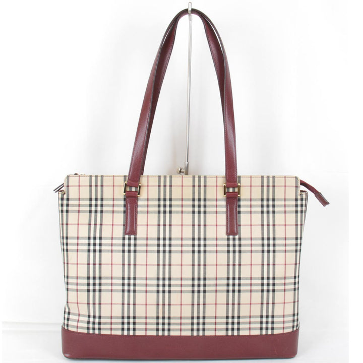 『USED』 
BURBERRY バーバリー 
 ショルダーバッグ 
キャンバス レッド