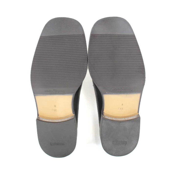 『USED』 
Salvatore Ferragamo フェラガモ 
 0186137 ローファー 
カーフ ブラック