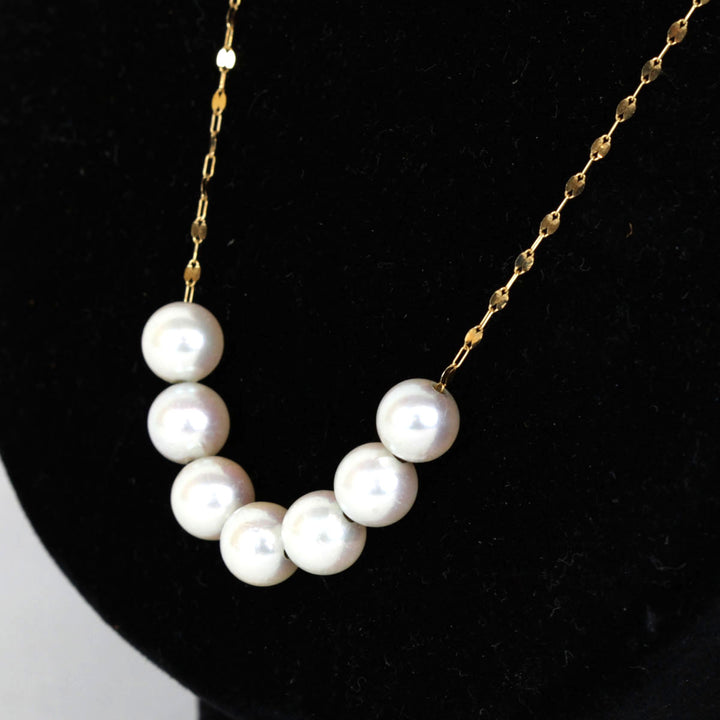 美品『USED』 K18/パール  
ネックレス
 6.5g