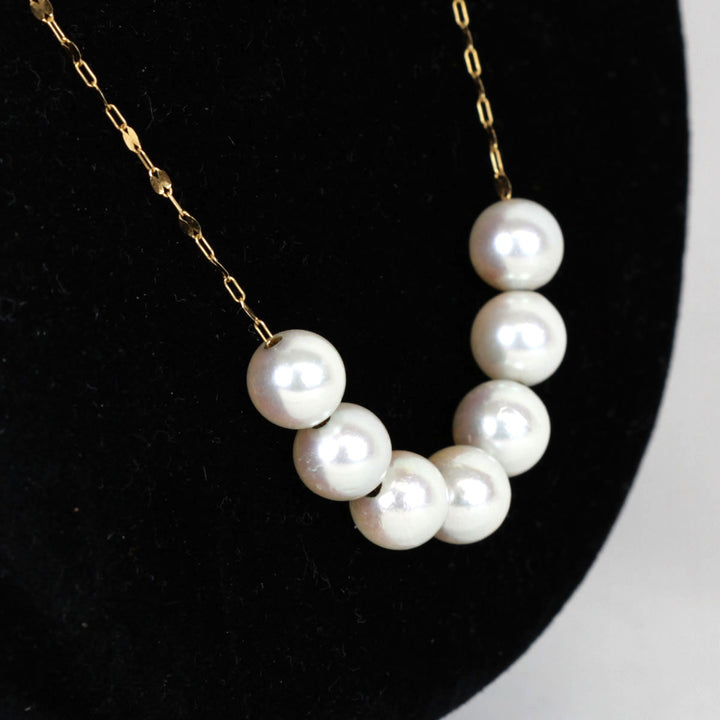 美品『USED』 K18/パール  
ネックレス
 6.5g