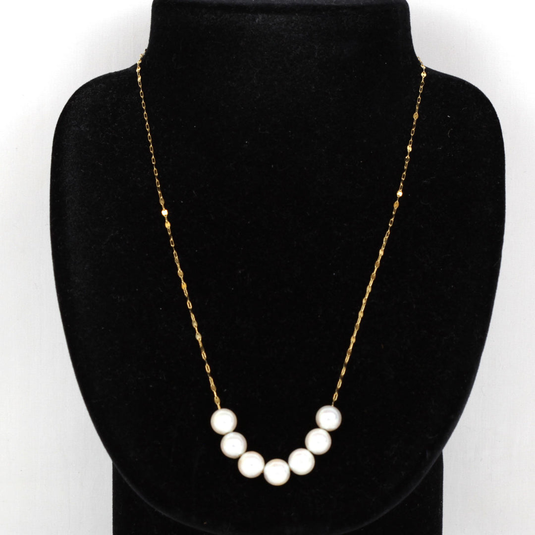 美品『USED』 K18/パール  
ネックレス
 6.5g