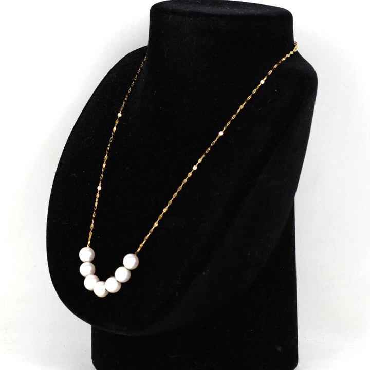 美品『USED』 K18/パール  
ネックレス
 6.5g