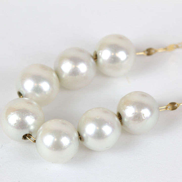 美品『USED』 K18/パール  
ネックレス
 6.5g