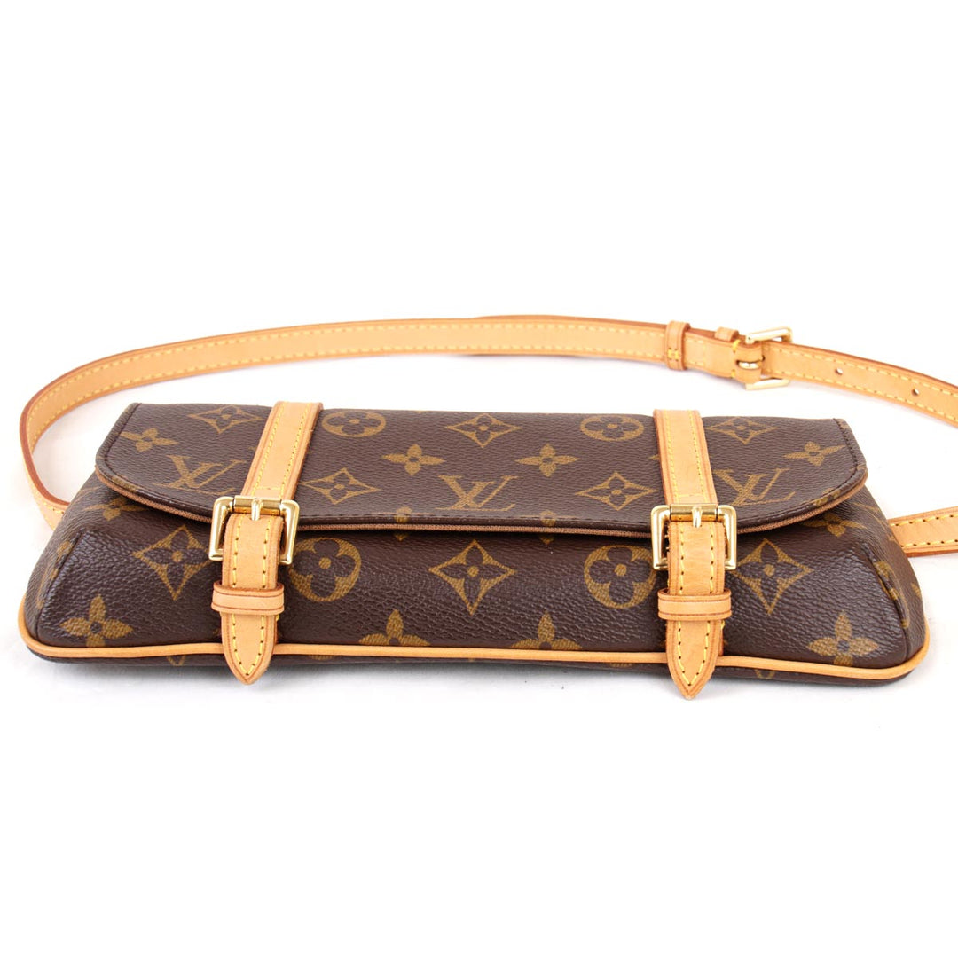 美品『USED』 
LOUIS VUITTON ルイ・ヴィトン 
 ポシエットマレル  M51159 ウエストバッグ 
モノグラムキャンバス モノグラム