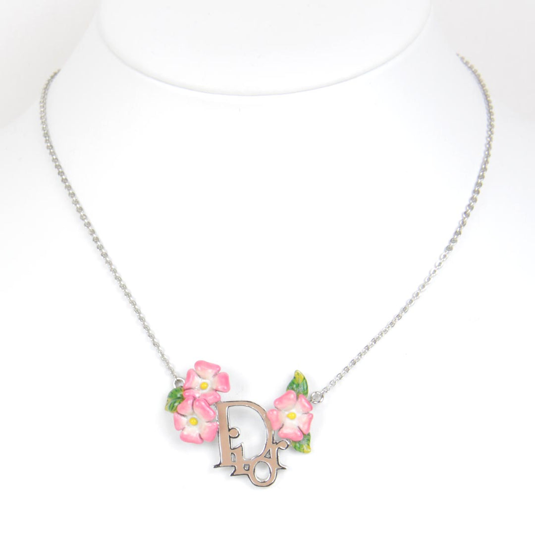 美品『USED』 メタル 
Christian Dior  ハイビスカス ネックレス
 ヴィンテージ