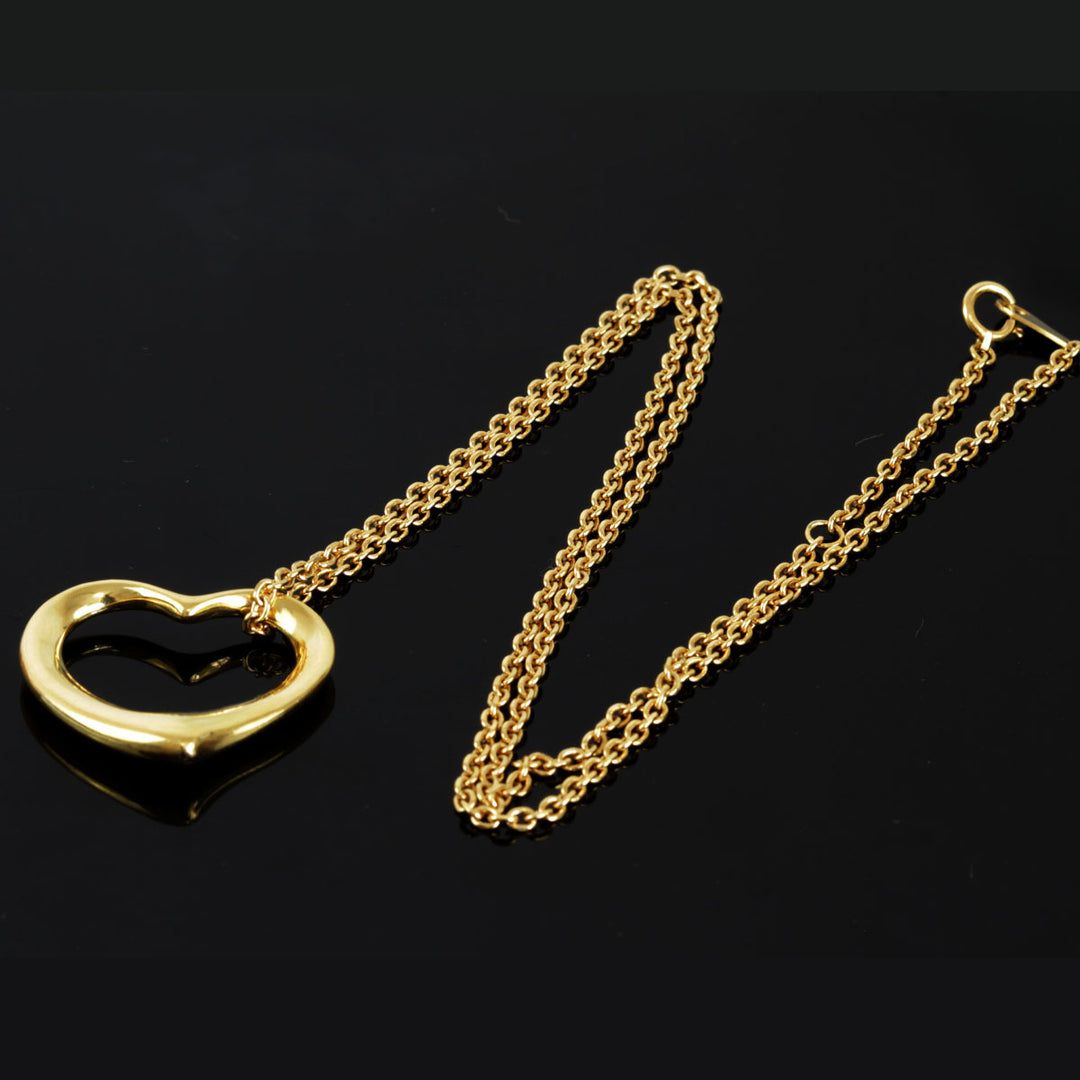 『USED』 K18 
TIFFANY&Co.  エルサ・ペレッティ オープンハート ネックレス
 15g