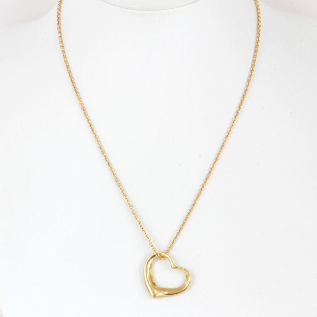 『USED』 K18 
TIFFANY&Co.  エルサ・ペレッティ オープンハート ネックレス
 15g