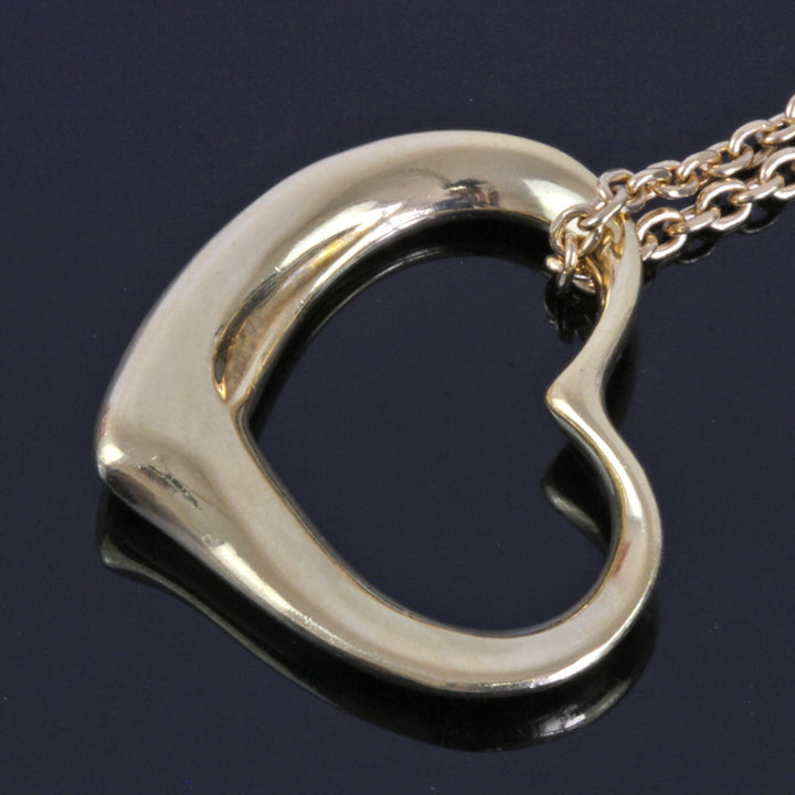 『USED』 K18 
TIFFANY&Co.  エルサ・ペレッティ オープンハート ネックレス
 15g