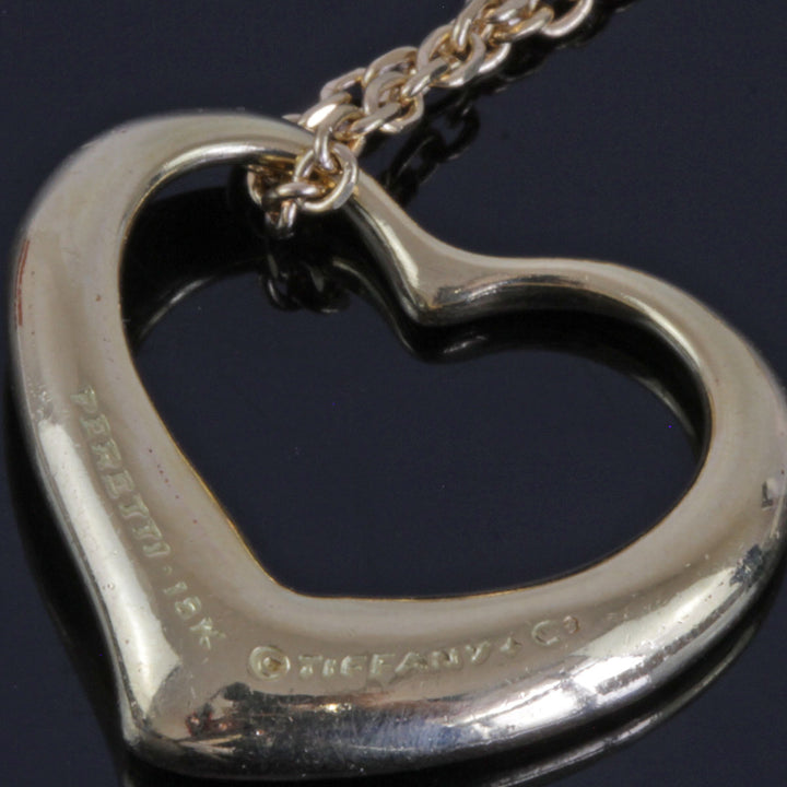 『USED』 K18 
TIFFANY&Co.  エルサ・ペレッティ オープンハート ネックレス
 15g