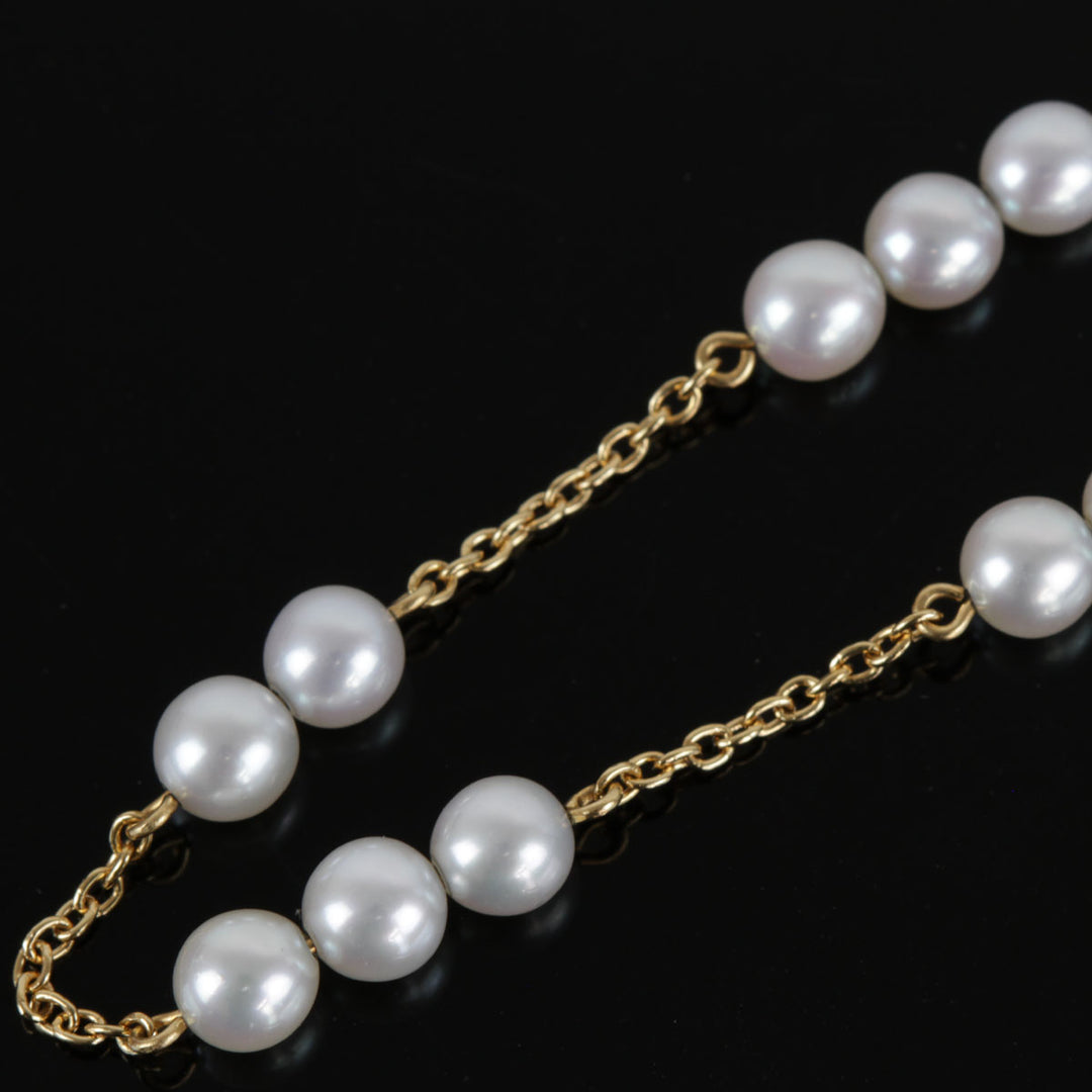 美品『USED』 
TASAKI タサキ 
 ブレスレット 
K18/パール  ゴールドカラー×グレー