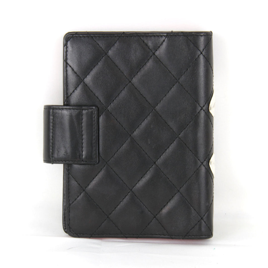 『USED』 
CHANEL シャネル 
 カンボンライン アジェンダ 6穴 手帳カバー 
レザー ブラック
