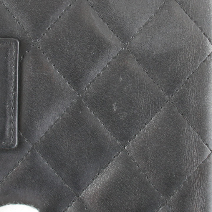 『USED』 
CHANEL シャネル 
 カンボンライン アジェンダ 6穴 手帳カバー 
レザー ブラック