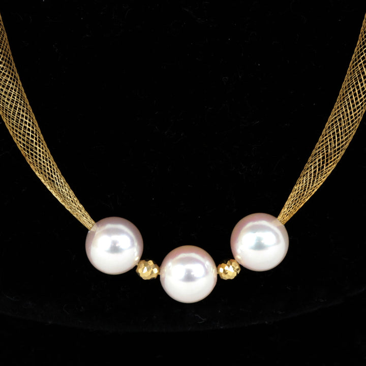 美品『USED』 K18/パール  
ネックレス
 3.7g