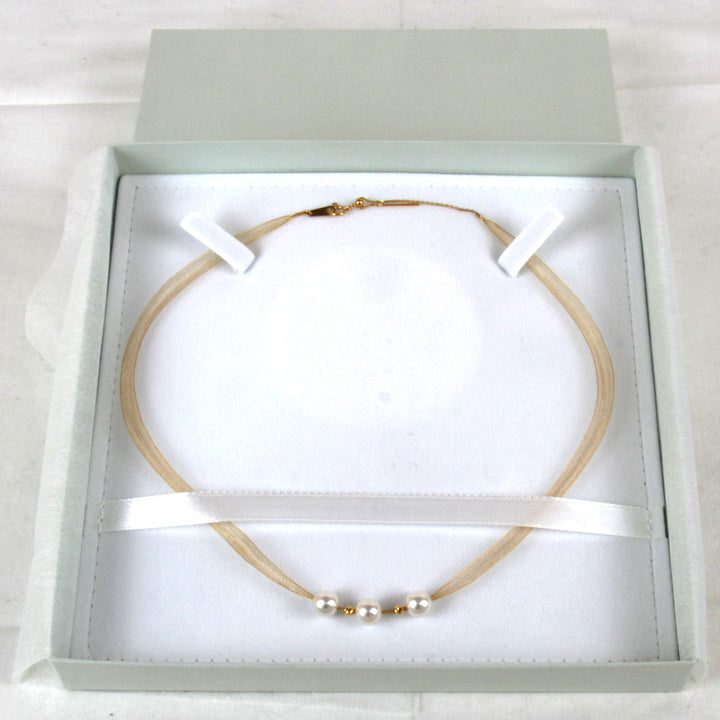 美品『USED』 K18/パール  
ネックレス
 3.7g