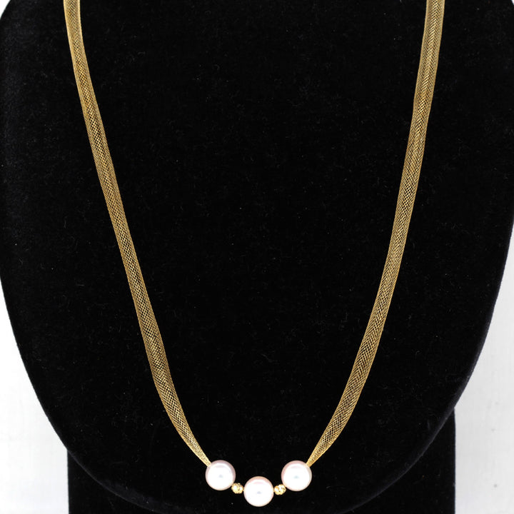 美品『USED』 K18/パール  
ネックレス
 3.7g
