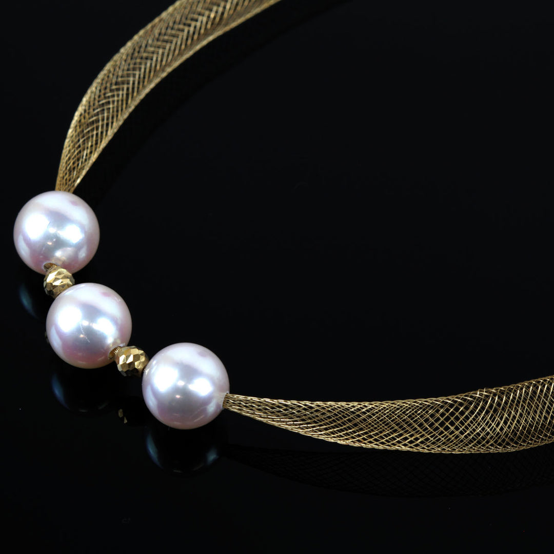 美品『USED』 K18/パール  
ネックレス
 3.7g