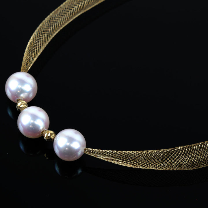 美品『USED』 K18/パール  
ネックレス
 3.7g