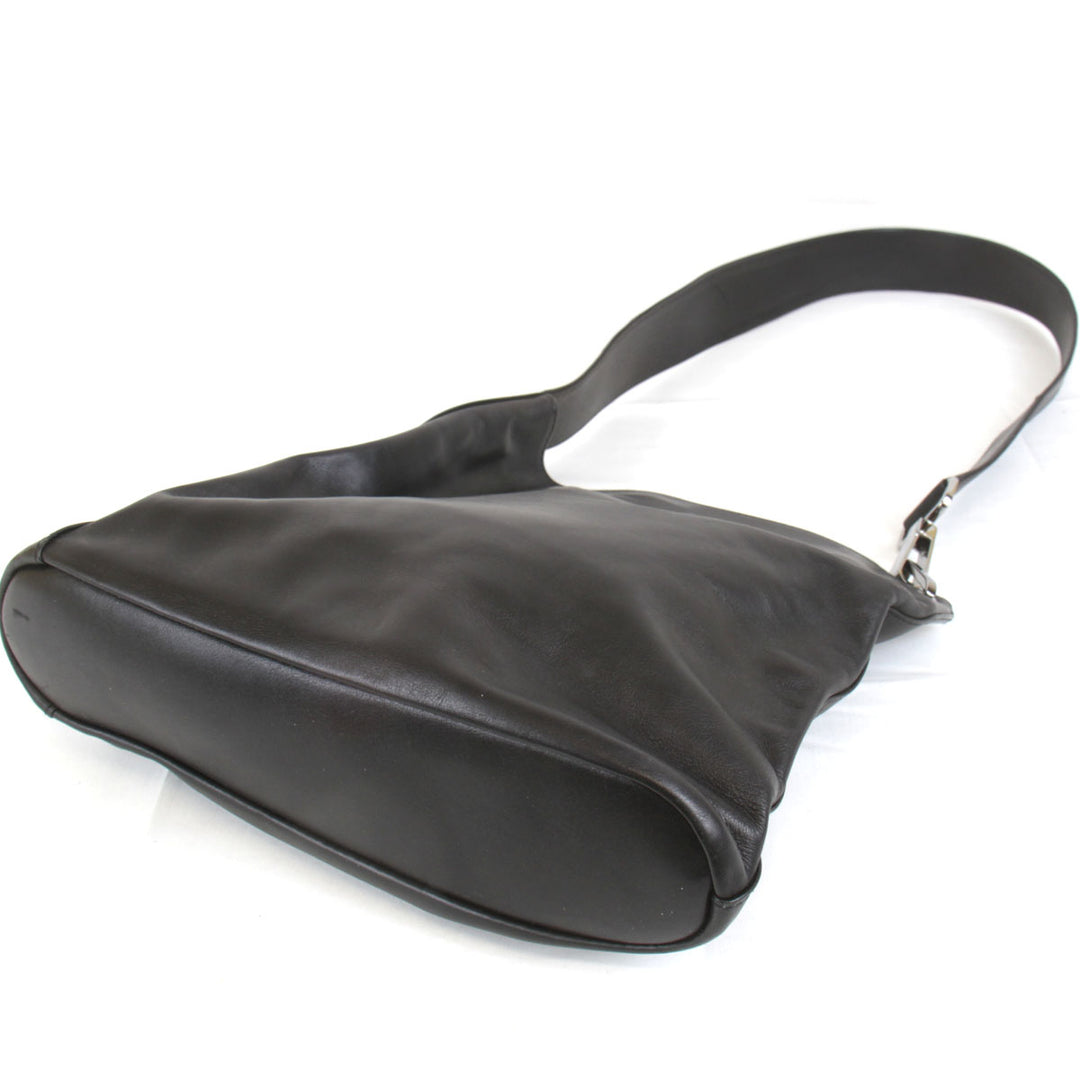 『USED』 
GUCCI グッチ 
 91761 ショルダーバッグ 
レザー ブラック