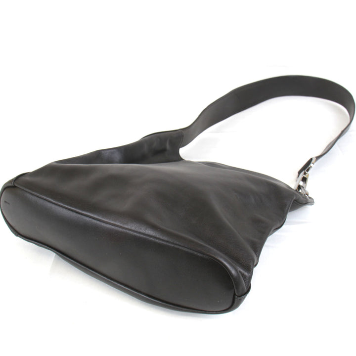 『USED』 
GUCCI グッチ 
 91761 ショルダーバッグ 
レザー ブラック