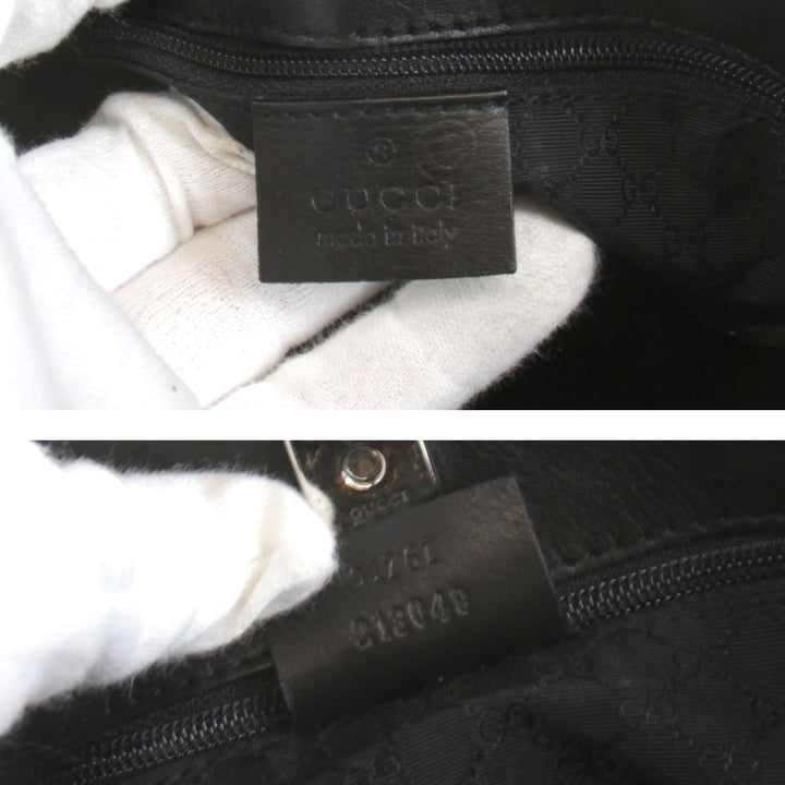 『USED』 
GUCCI グッチ 
 91761 ショルダーバッグ 
レザー ブラック