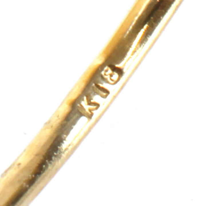 美品『USED』 K18 
 トリプルカラー ピアス
 1.7g