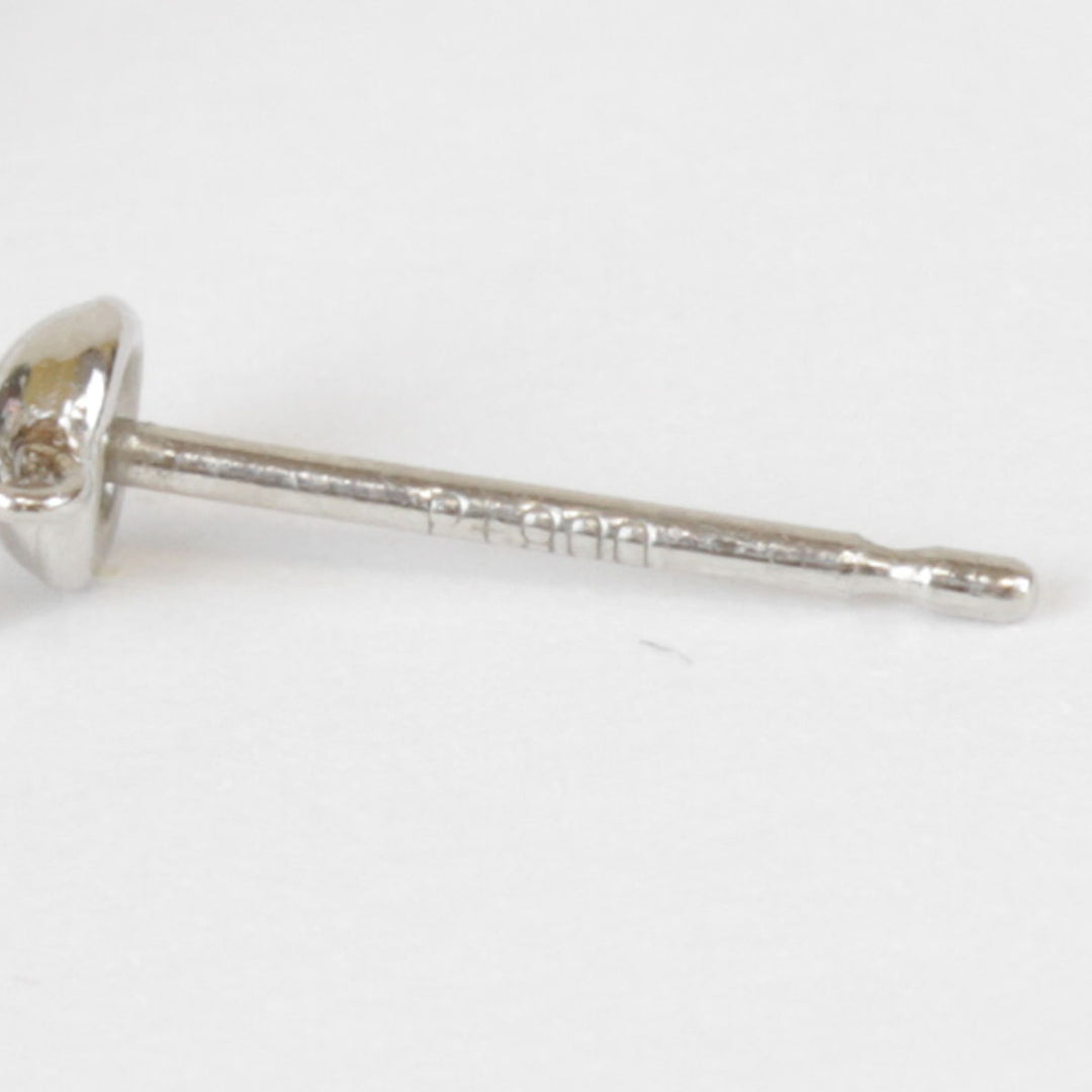 美品『USED』 Pt900プラチナ/ブラックパール（黒蝶真珠）  
ピアス
 7.3g