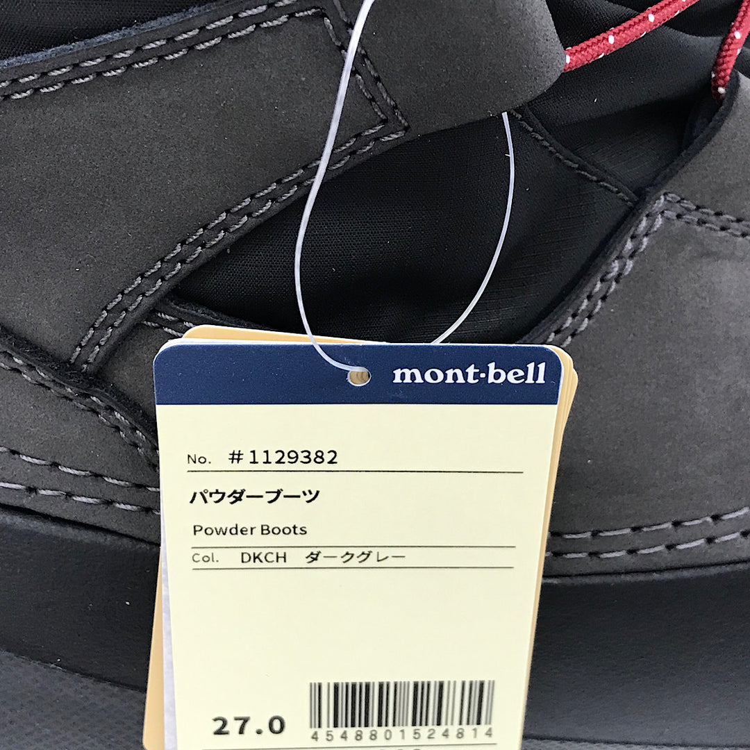 『USED』 
 
 mont-bell パウダーブーツ ダークグレー 27.0cm ブーツ