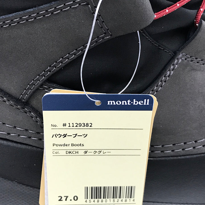『USED』 
 
 mont-bell パウダーブーツ ダークグレー 27.0cm ブーツ