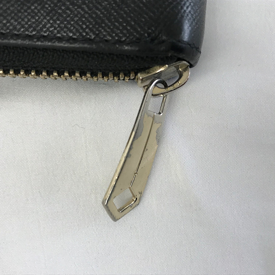 『USED』 
 
 PaulSmith ポールドローイング型押し財布 長財布 
 ブラック系