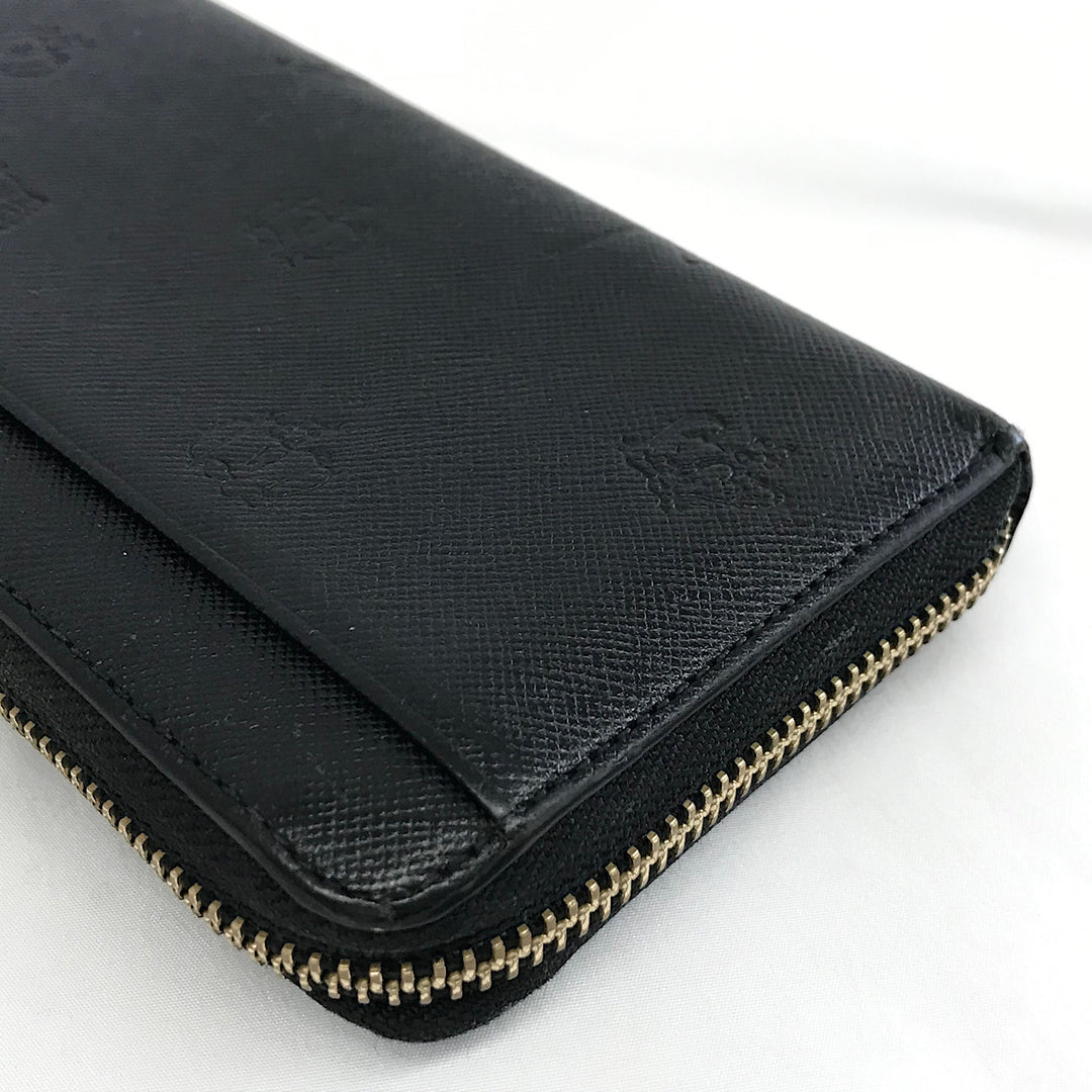 『USED』 
 
 PaulSmith ポールドローイング型押し財布 長財布 
 ブラック系