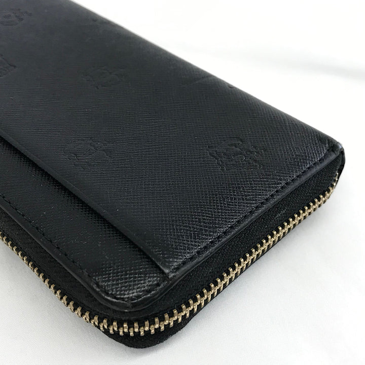 『USED』 
 
 PaulSmith ポールドローイング型押し財布 長財布 
 ブラック系