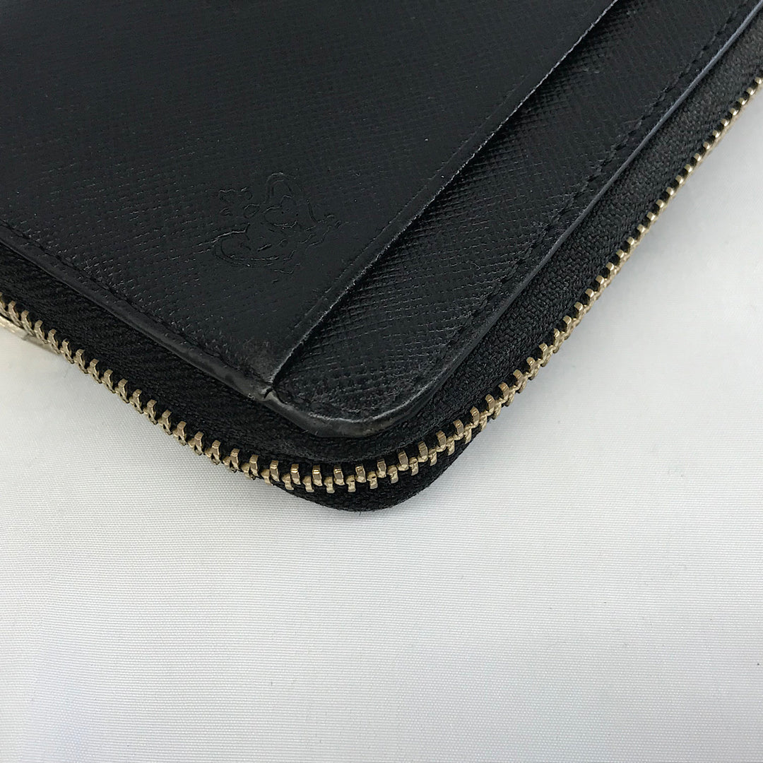 『USED』 
 
 PaulSmith ポールドローイング型押し財布 長財布 
 ブラック系