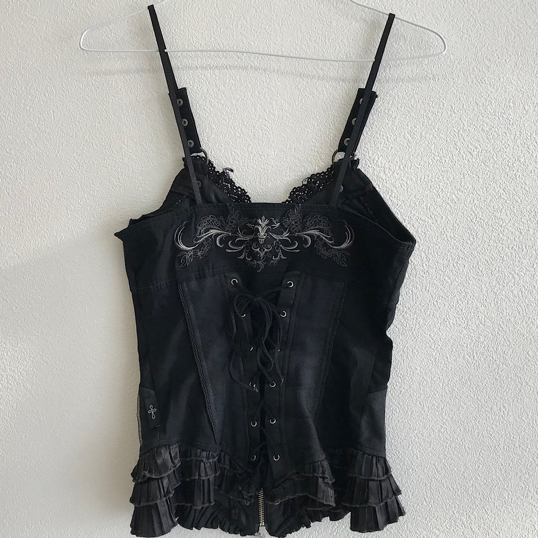 『USED』 
 
 OZZ Croce ビスチェ キャミソール 
 ブラック系