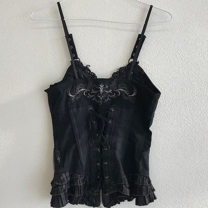 『USED』 
 
 OZZ Croce ビスチェ キャミソール 
 ブラック系