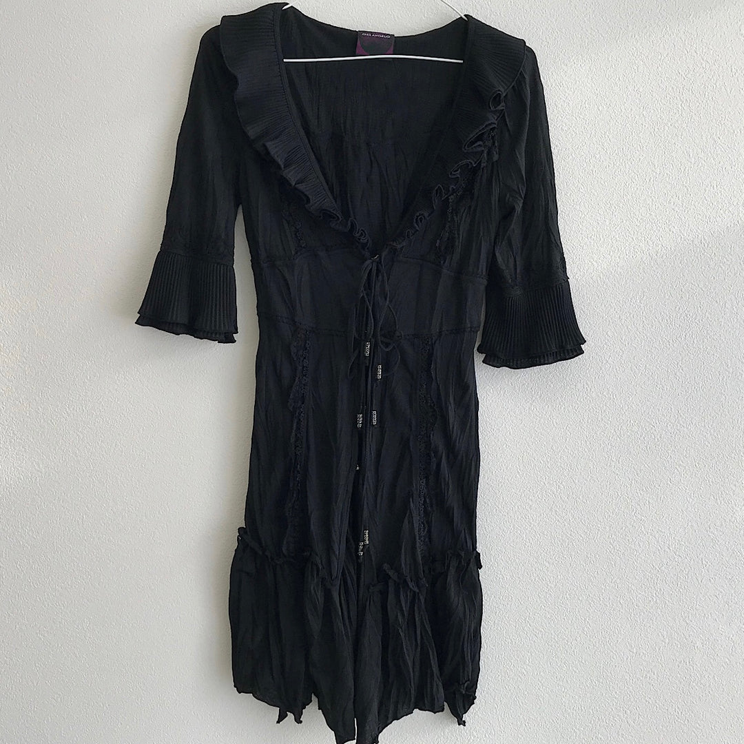 『USED』 
 
 OZZ Croce レーストップス カーディガン 
 ブラック系