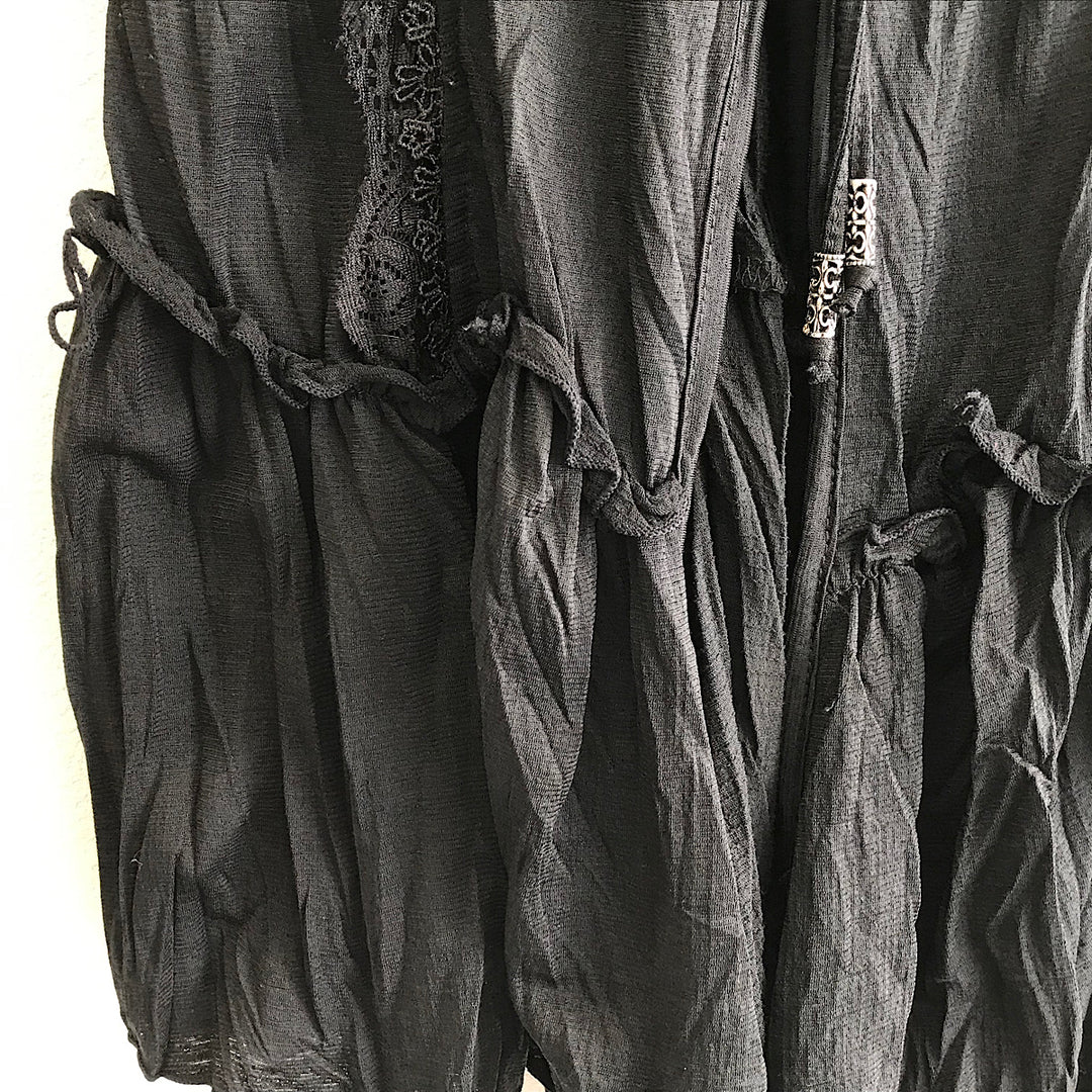 『USED』 
 
 OZZ Croce レーストップス カーディガン 
 ブラック系