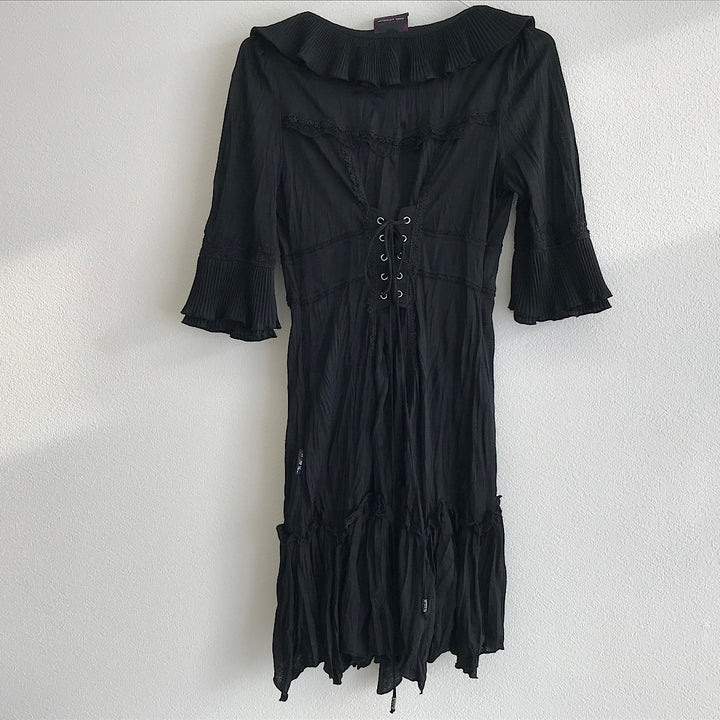 『USED』 
 
 OZZ Croce レーストップス カーディガン 
 ブラック系