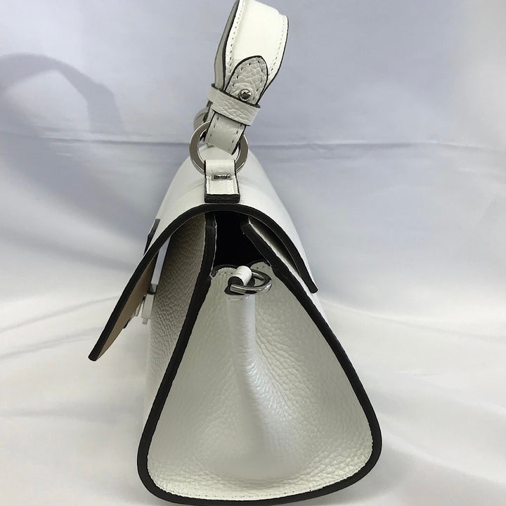 『USED』 
TOMORROWLAND トゥモローランド 
 DES PRES TOMORROWLAND ハンドバッグ ハンドバッグ 
レザー ホワイト系 美品