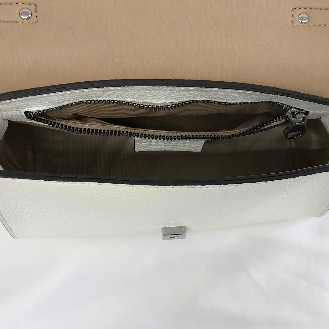 『USED』 
TOMORROWLAND トゥモローランド 
 DES PRES TOMORROWLAND ハンドバッグ ハンドバッグ 
レザー ホワイト系 美品