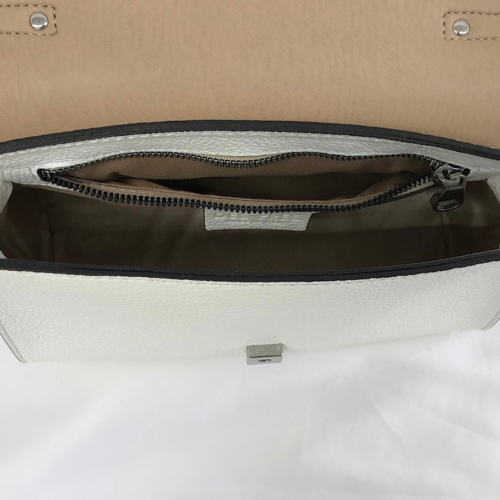『USED』 
TOMORROWLAND トゥモローランド 
 DES PRES TOMORROWLAND ハンドバッグ ハンドバッグ 
レザー ホワイト系 美品