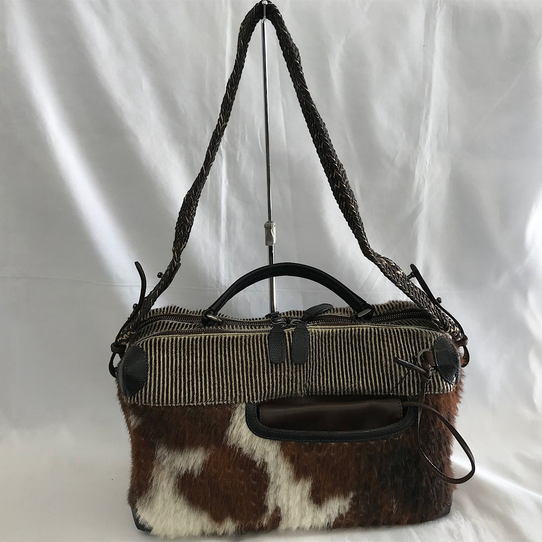 『USED』 
 
 JAMIN PUECH ジャマンピュエッシュ バッグ ショルダーバッグ 
ハラコ/牛革  ブラウン系