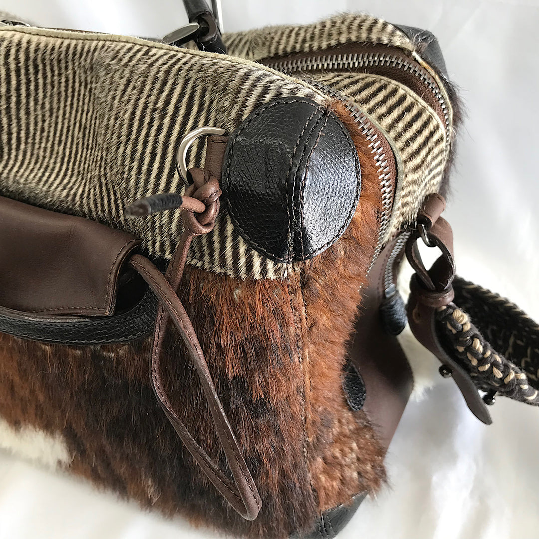 『USED』 
 
 JAMIN PUECH ジャマンピュエッシュ バッグ ショルダーバッグ 
ハラコ/牛革  ブラウン系