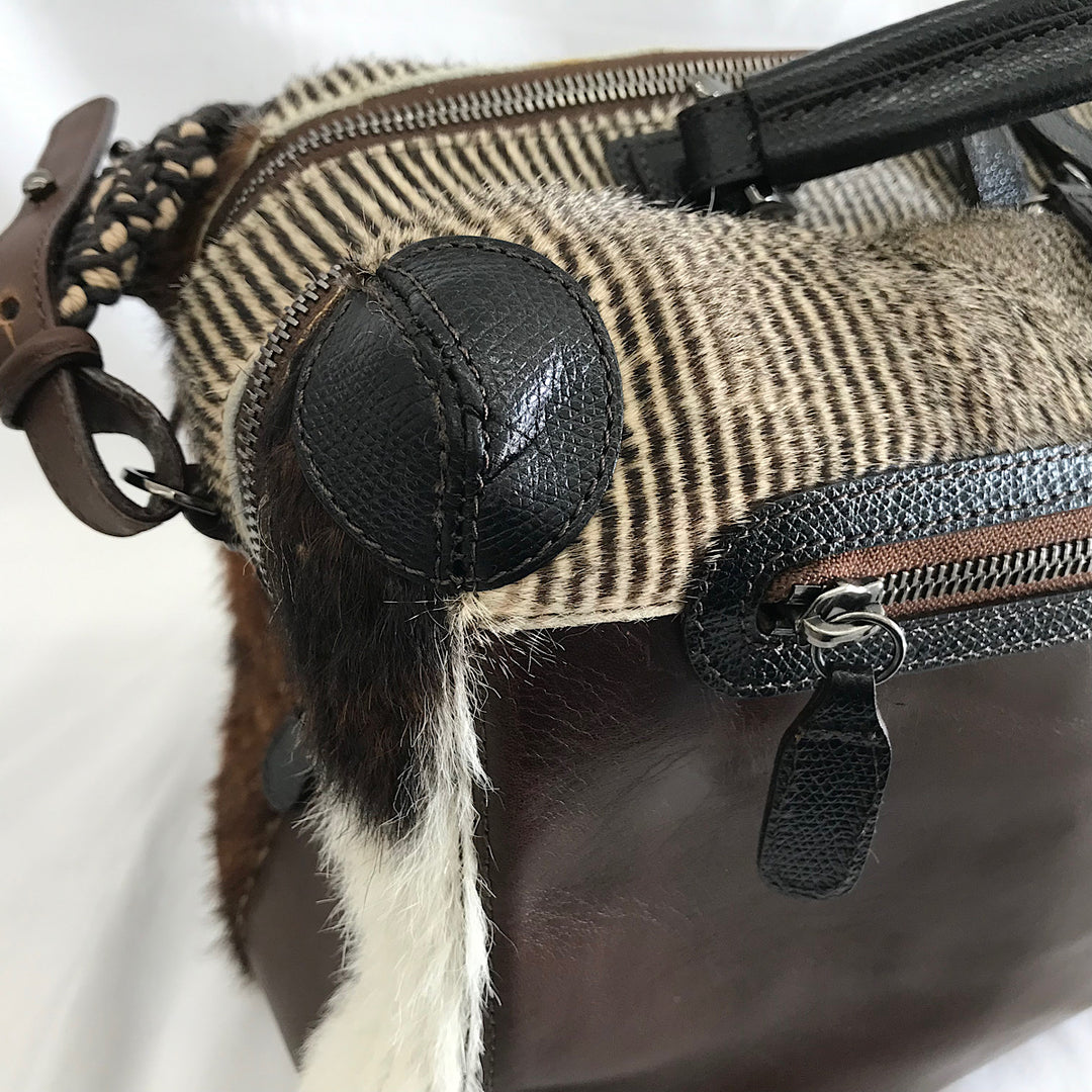 『USED』 
 
 JAMIN PUECH ジャマンピュエッシュ バッグ ショルダーバッグ 
ハラコ/牛革  ブラウン系