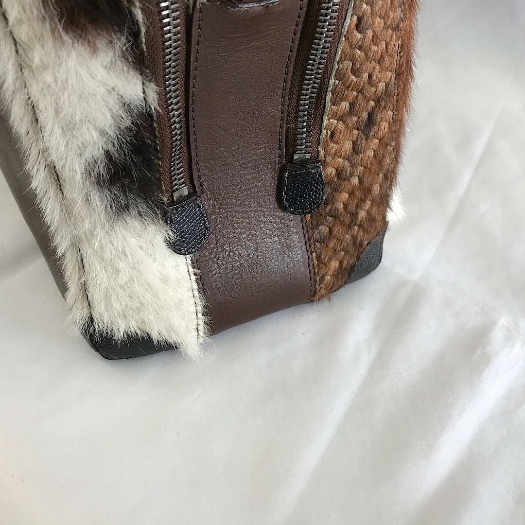 『USED』 
 
 JAMIN PUECH ジャマンピュエッシュ バッグ ショルダーバッグ 
ハラコ/牛革  ブラウン系